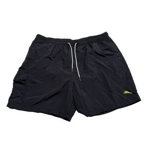 Tommy Bahama Relax Drawstring Swim Shorts Mesh Briefs Black Sz XL